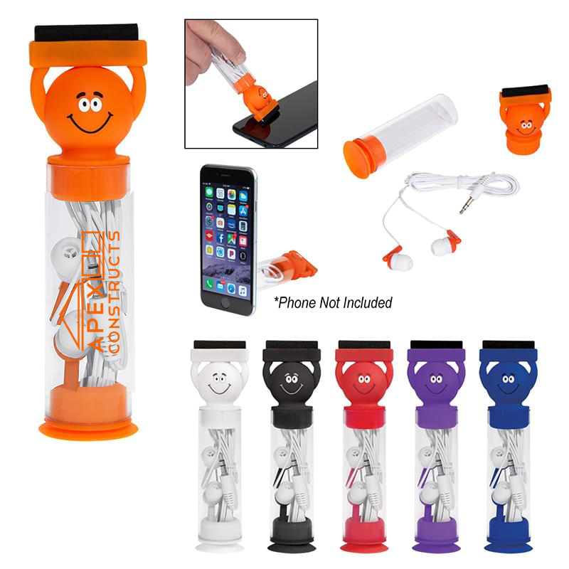 Screen-Cleaning Earphones Set