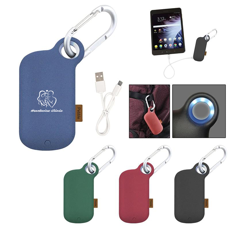 UL Listed Pebble Carabiner Power Bank
