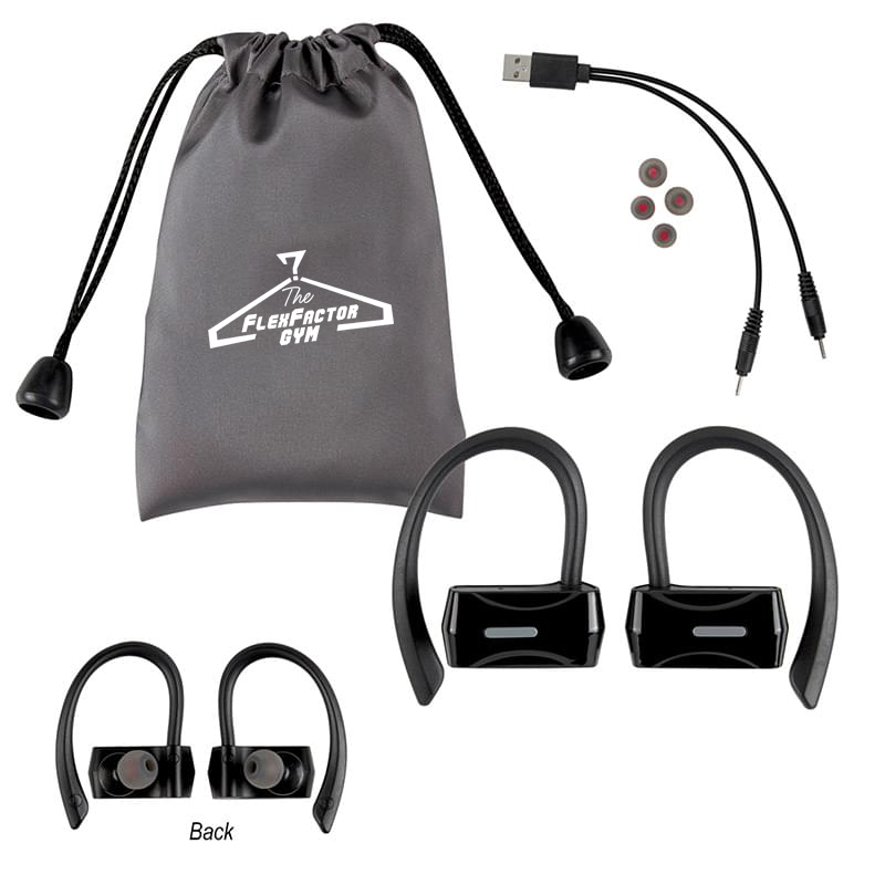 Sporty Wireless Earbuds With Pouch