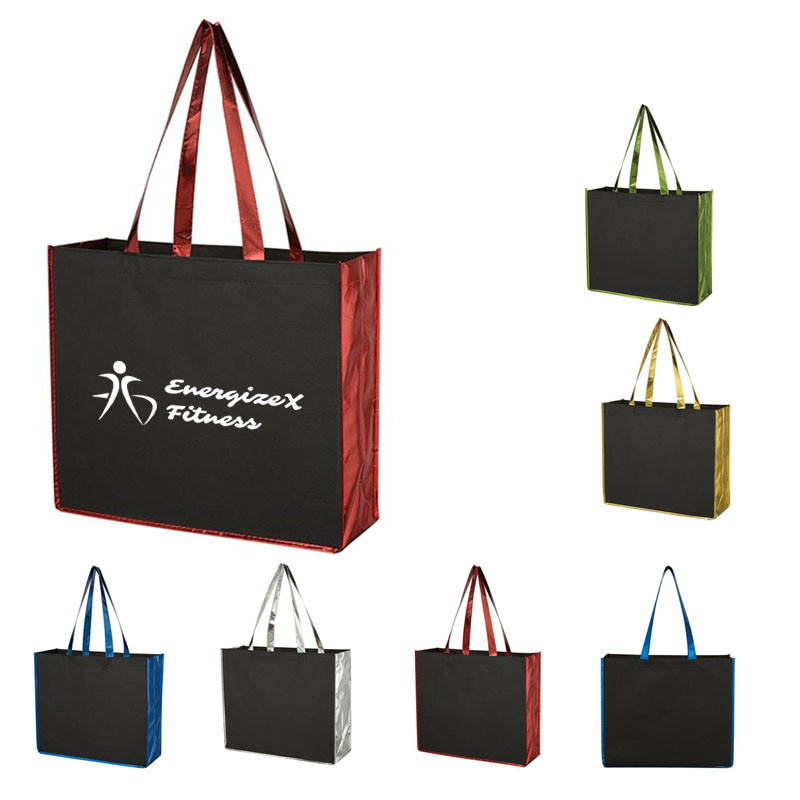 Non-Woven Tote Bag with Metallic Lining