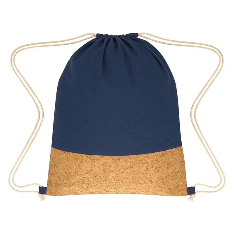 Cork-Accented Drawstring Knapsack 4