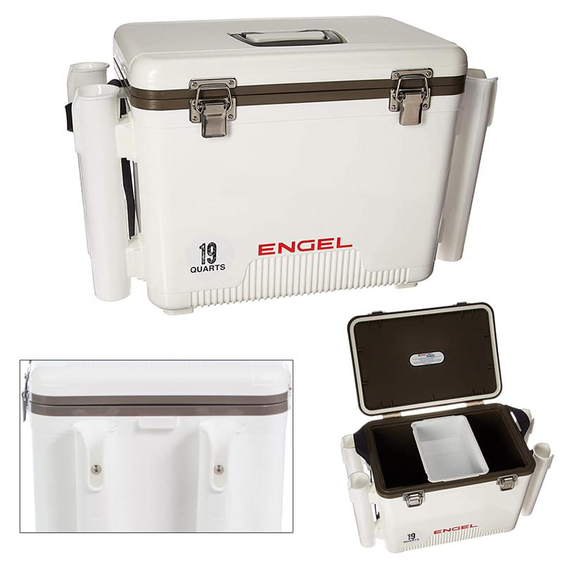19 Qt. Medium Engel® Cooler With Rod Holders 2