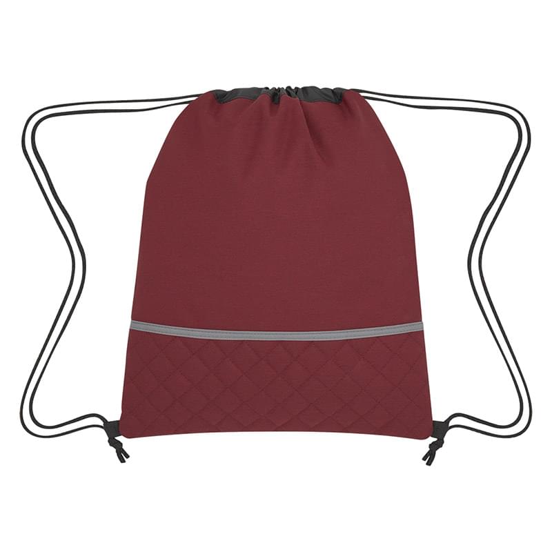 Quilted Drawstring Polyester Bag