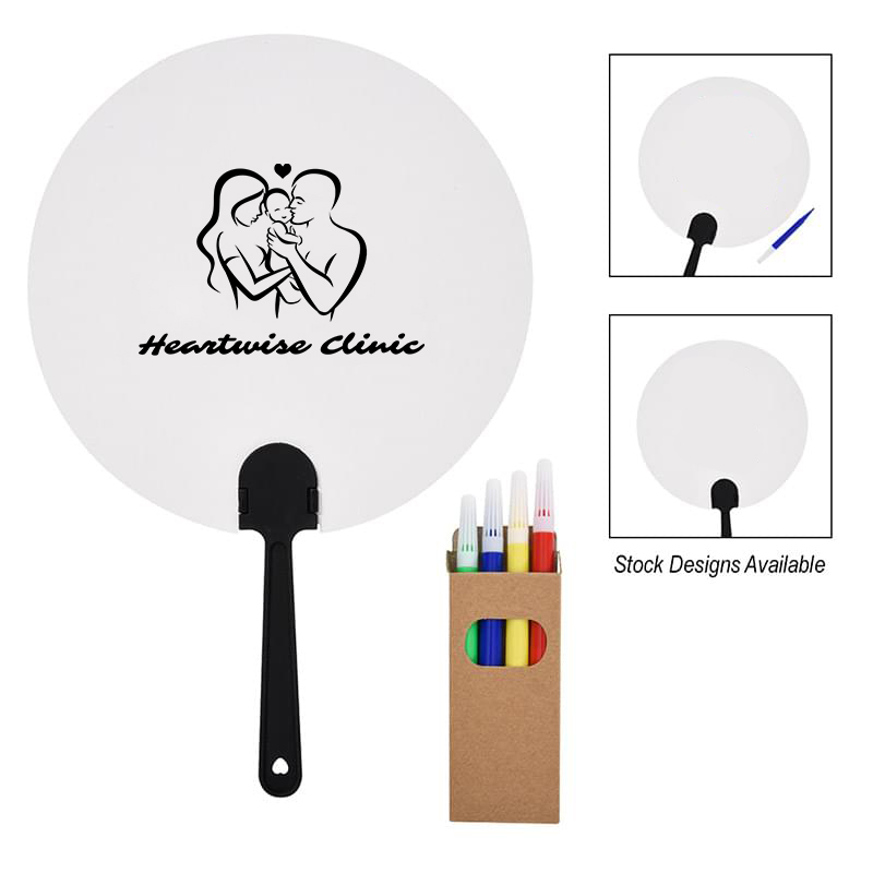 DIY Paper Fan & Marker Set