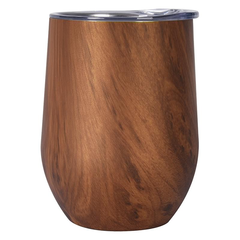 12 Oz. Woodgrain Alexander Stemless Wine Cup