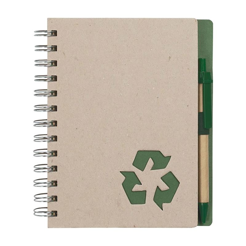 Eco-Inspired 5" X 7" Spiral Notebook & Pen
