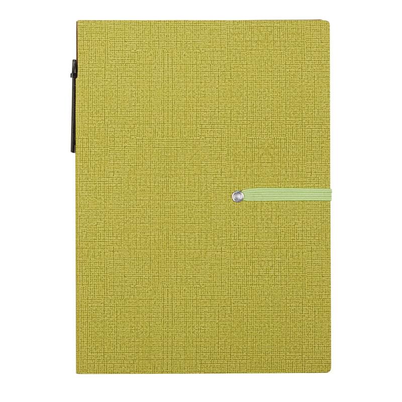Notebook With Sticky Notes And Pen