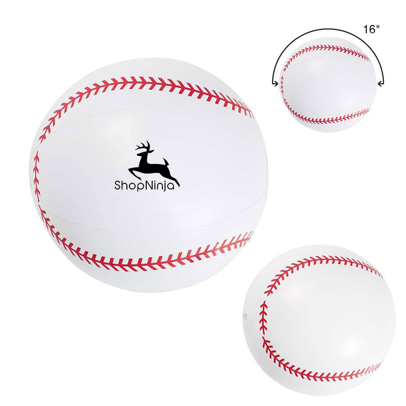 16" Baseball Beach Ball