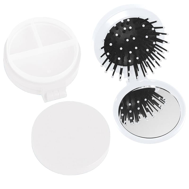 Hair Brush with a Pill Storage