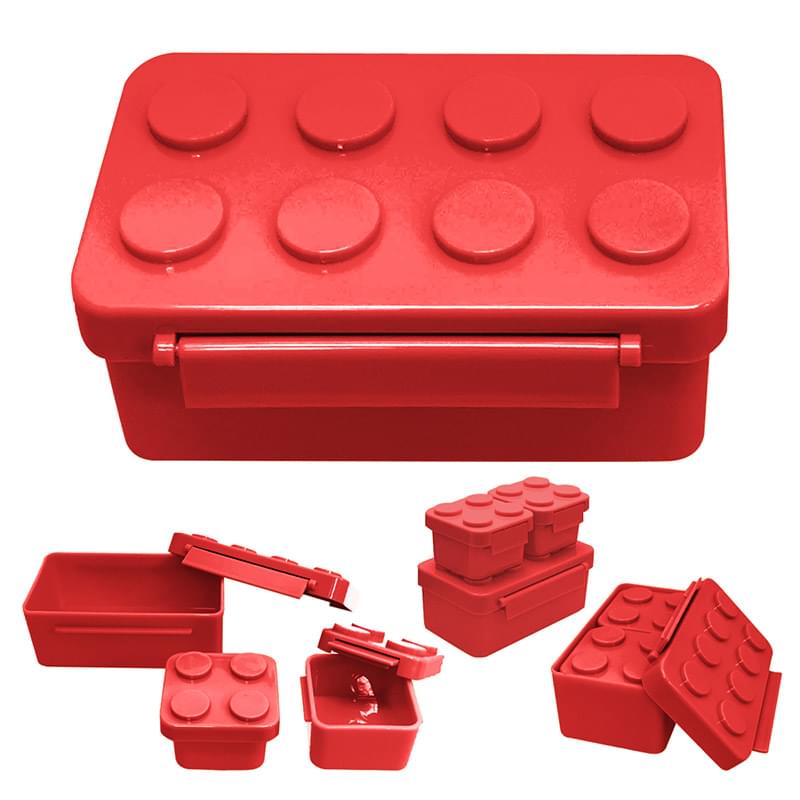Building Blocks Stackable Lunch Containers 3