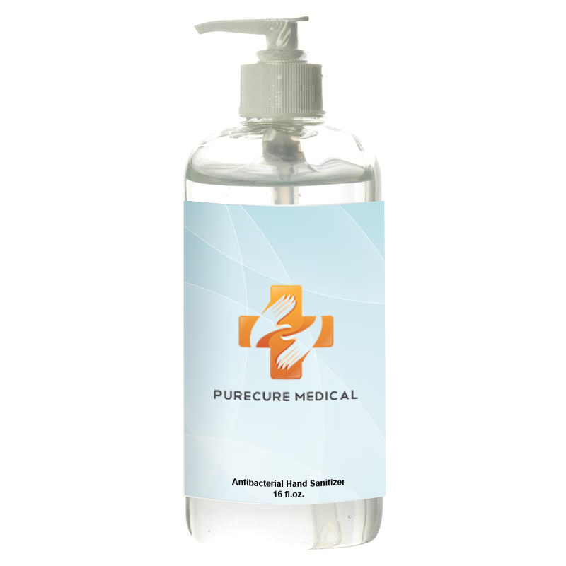 16 Oz. Hand Sanitizer With Pump