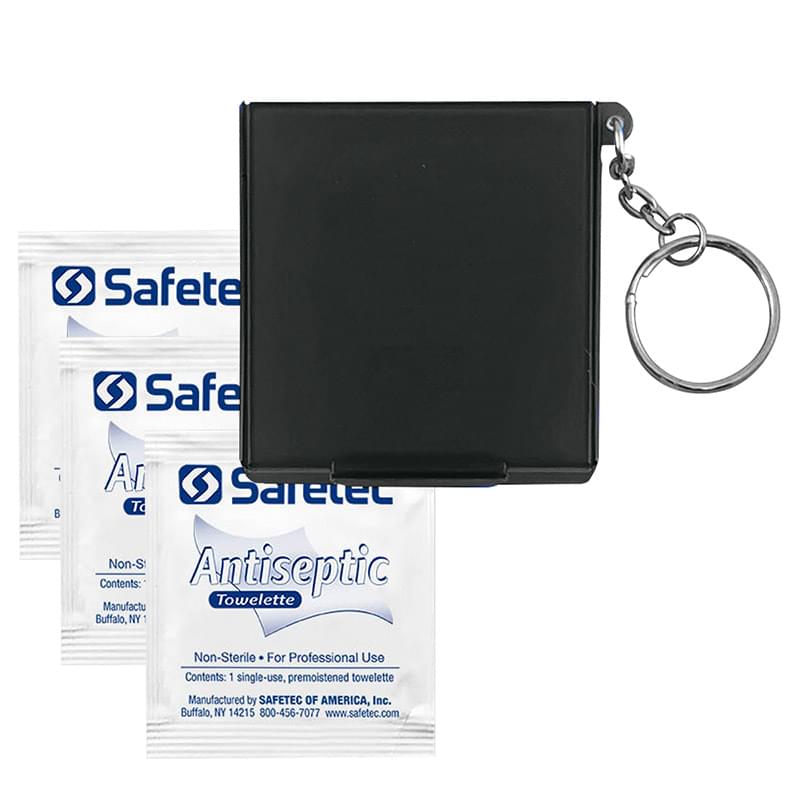 Antiseptic Wipes In Carrying Case Keychain 4
