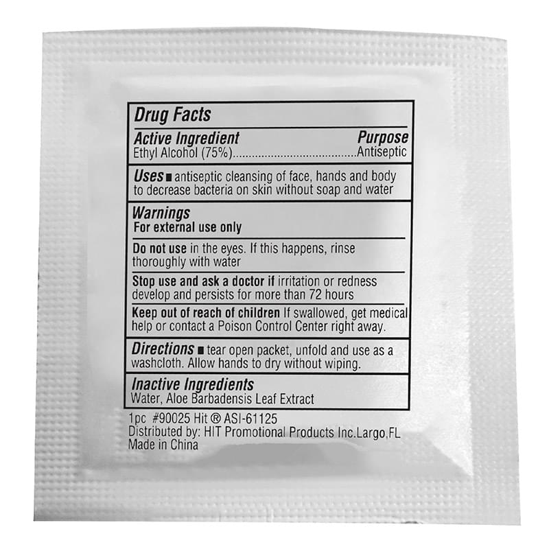 SINGLE USE ALCOHOL ANTIBACTERIAL WIPE 2