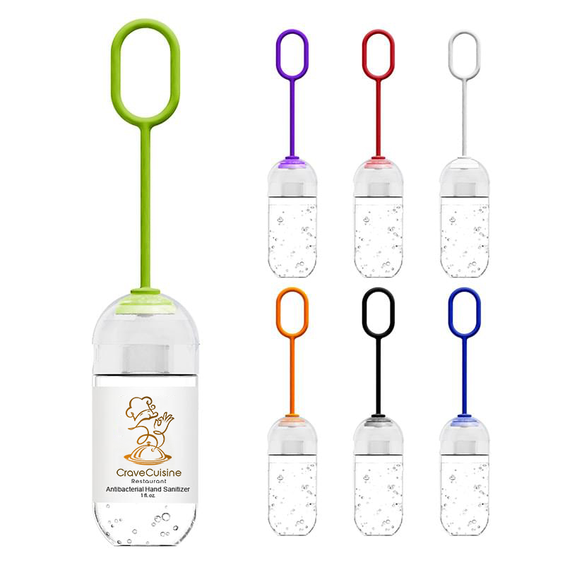 1 Oz. Hand Sanitizer With Silicone Loop
