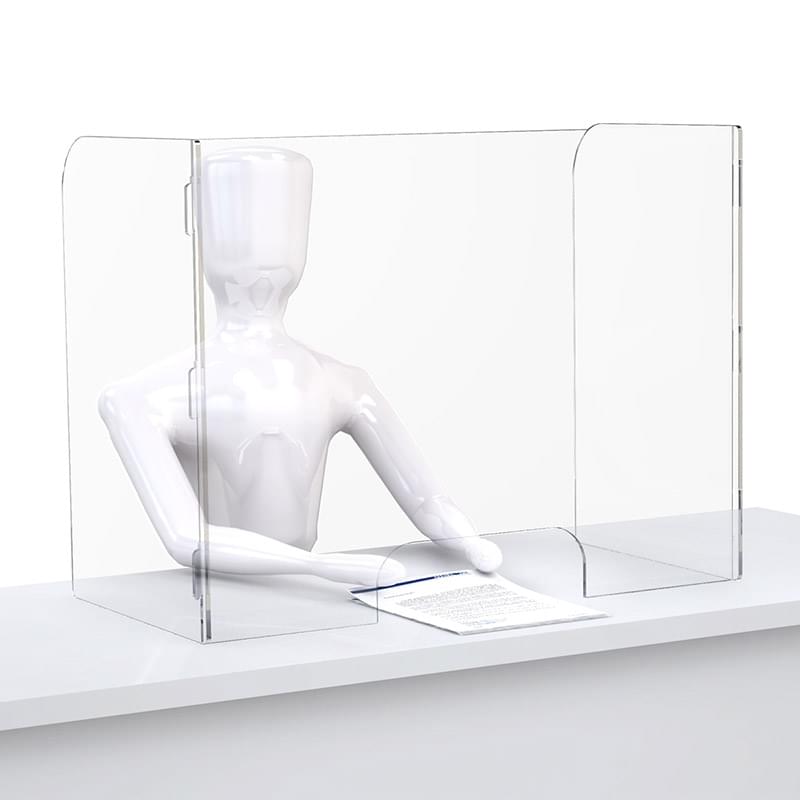 �" Thick Distancing Barrier With Three Panels