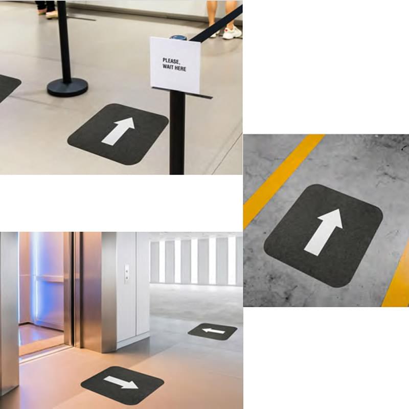 17" X 17" Directional Floor Mat 3