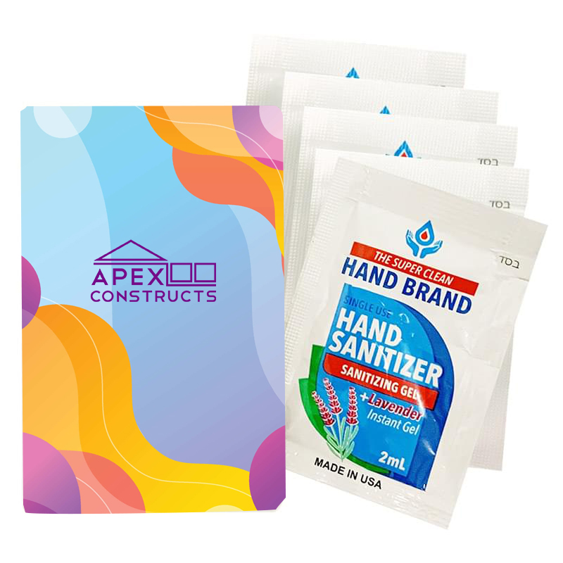 5-Pack Gel Sanitizers With Custom Pack