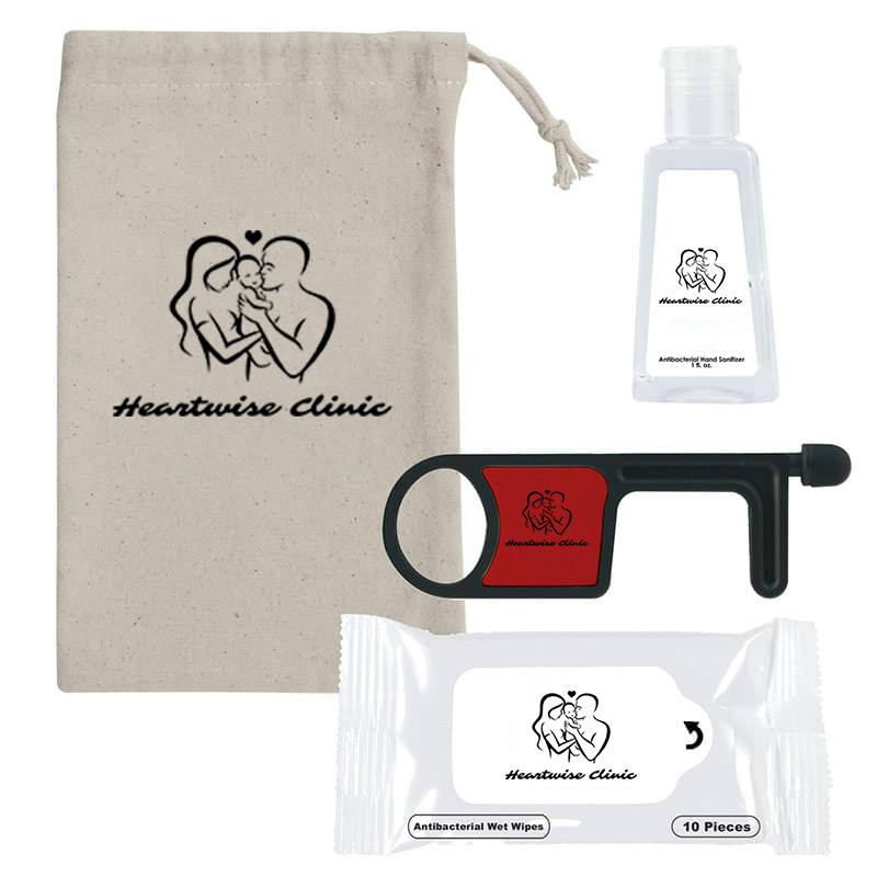 Wellness On The Go With Cotton Carrying Pouch