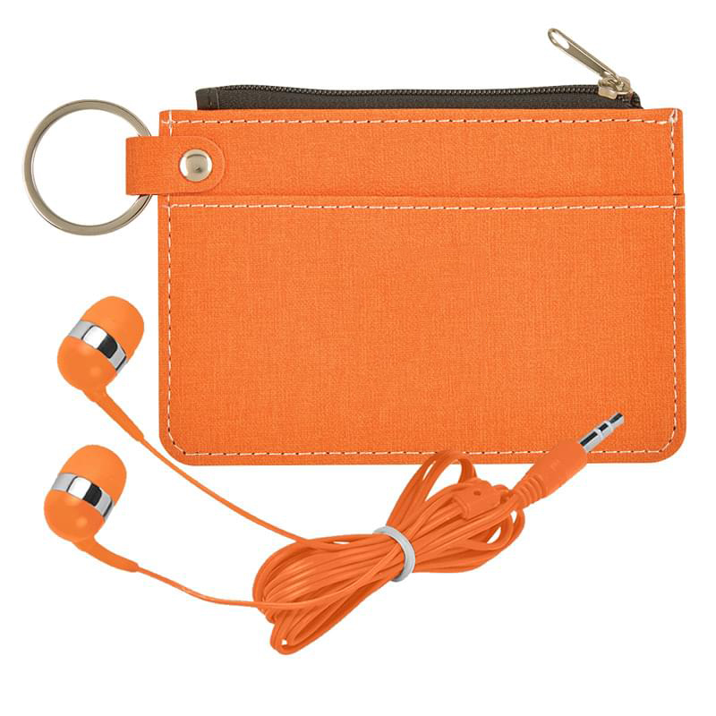 Wallet and Earbuds Gift Set