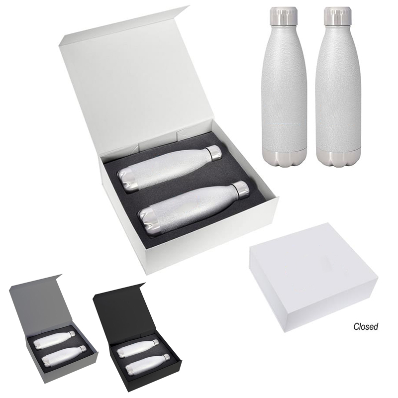 16 Oz. Iced Out Swiggy Stainless Steel Bottle Gift Set, custom water bottle with logo imprint 2
