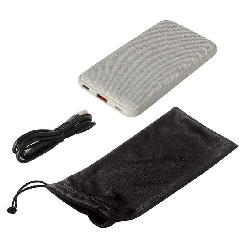 10000 MAH Wireless Charging Pad & Power Bank With Pouch