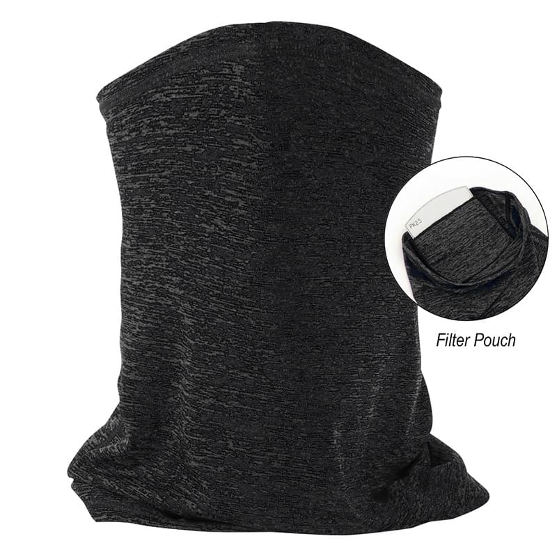 HEATHERED COOLING GAITER WITH FILTER 6