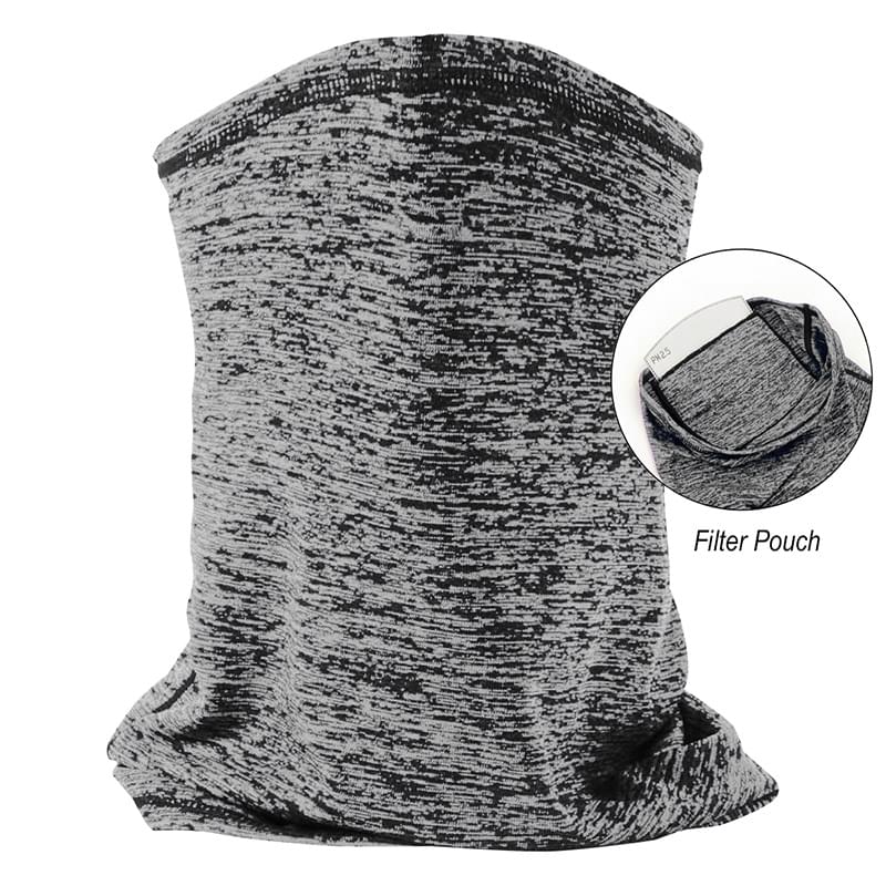 HEATHERED COOLING GAITER WITH FILTER 7