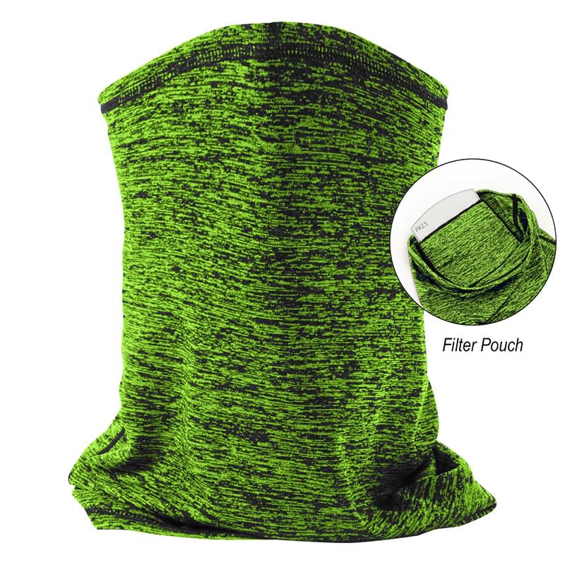 HEATHERED COOLING GAITER WITH FILTER 2