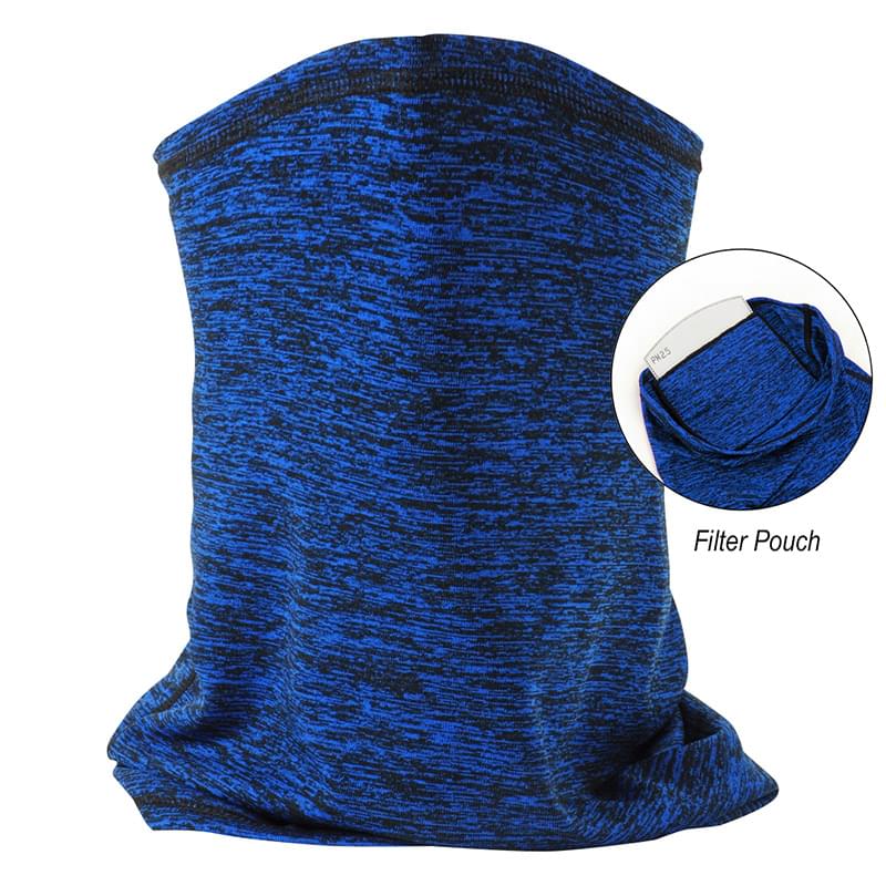 HEATHERED COOLING GAITER WITH FILTER 4