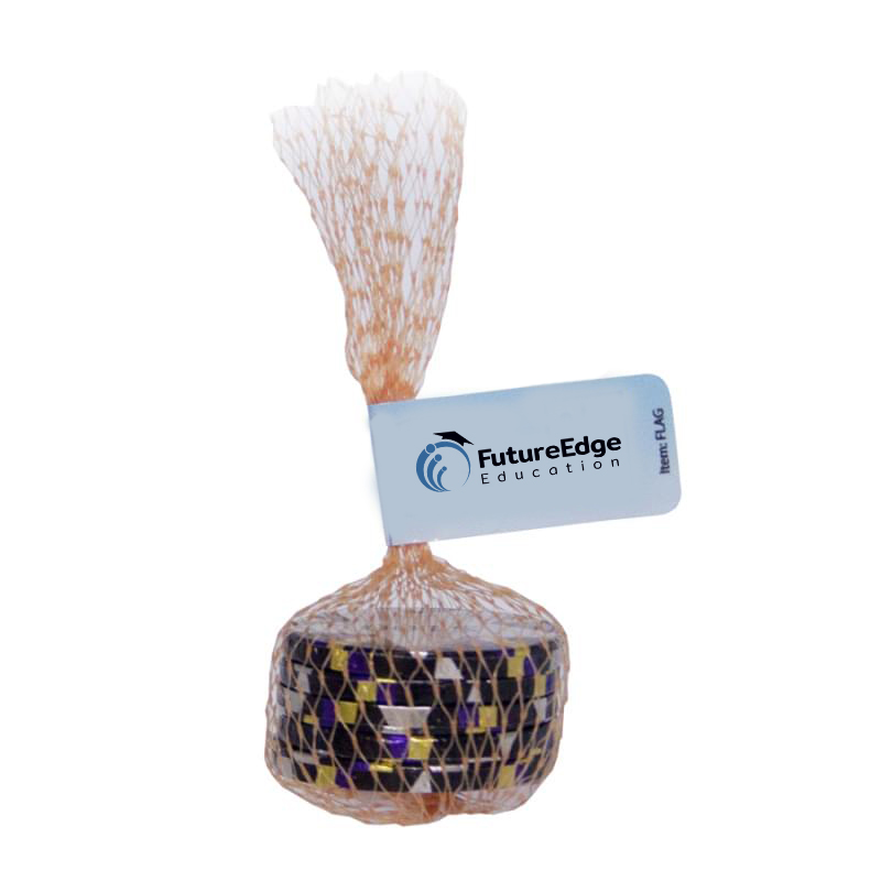 Mesh Bag with Chocolate Poker Chips