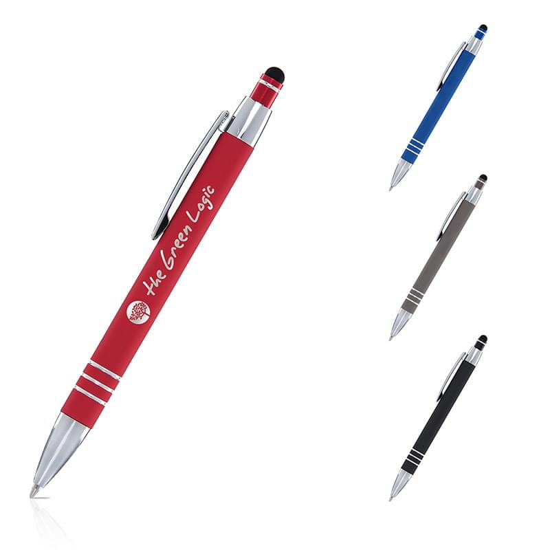 Ultimate Soft w/ Stylus - Laser Engraved - Metal Pen