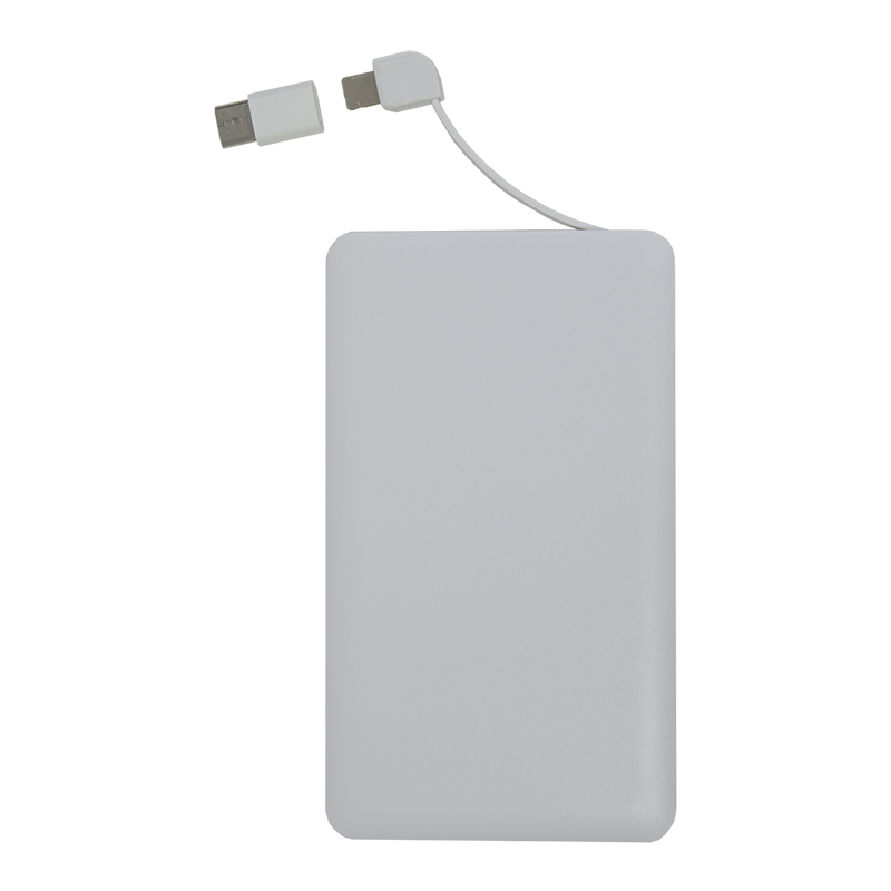 Super Slim Power Bank with Built In Cable 4000 3