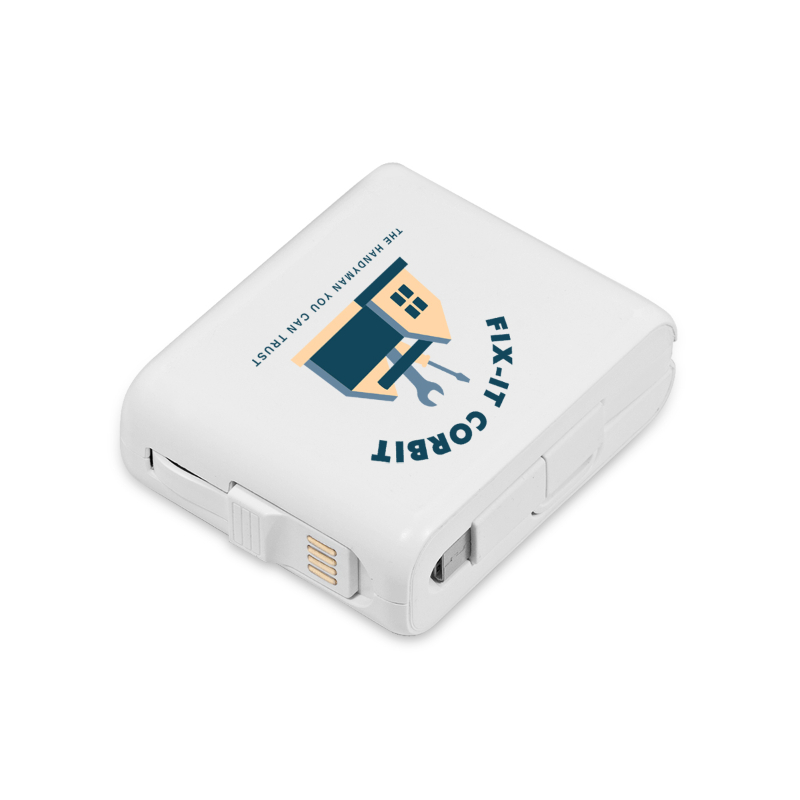 Christiana Wireless Power Bank with Built-in Charging Cables