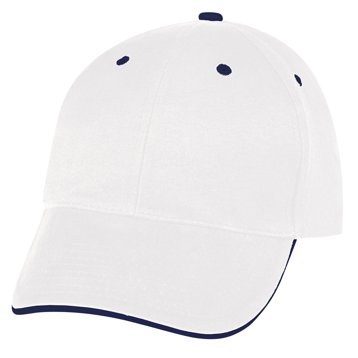 WHITE WITH NAVY BLUE