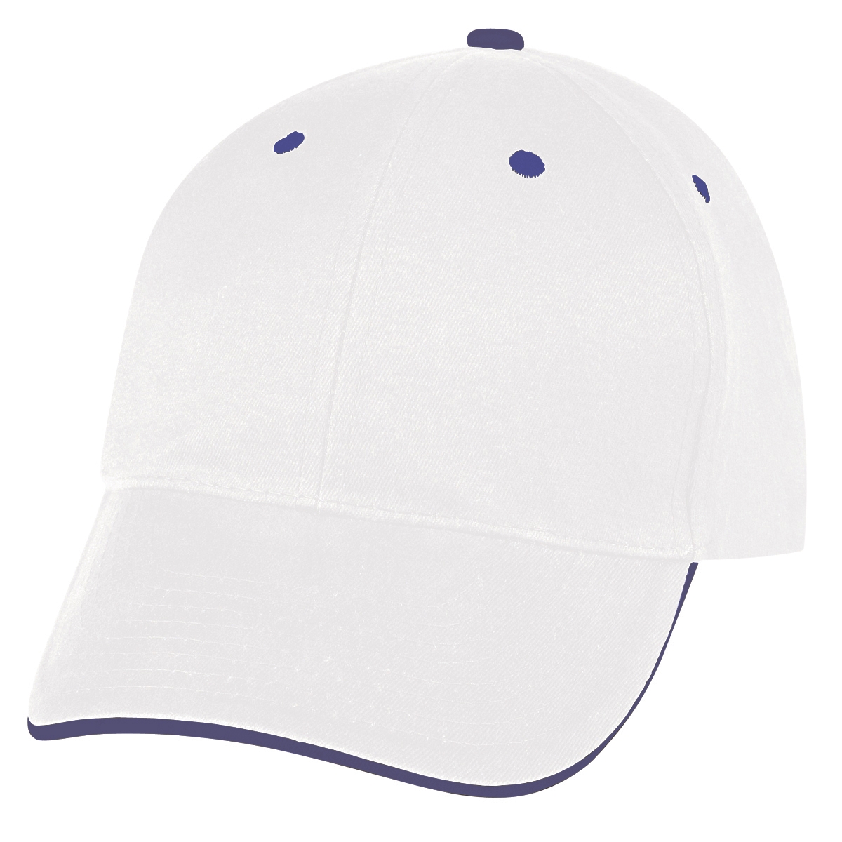 WHITE WITH ROYAL BLUE