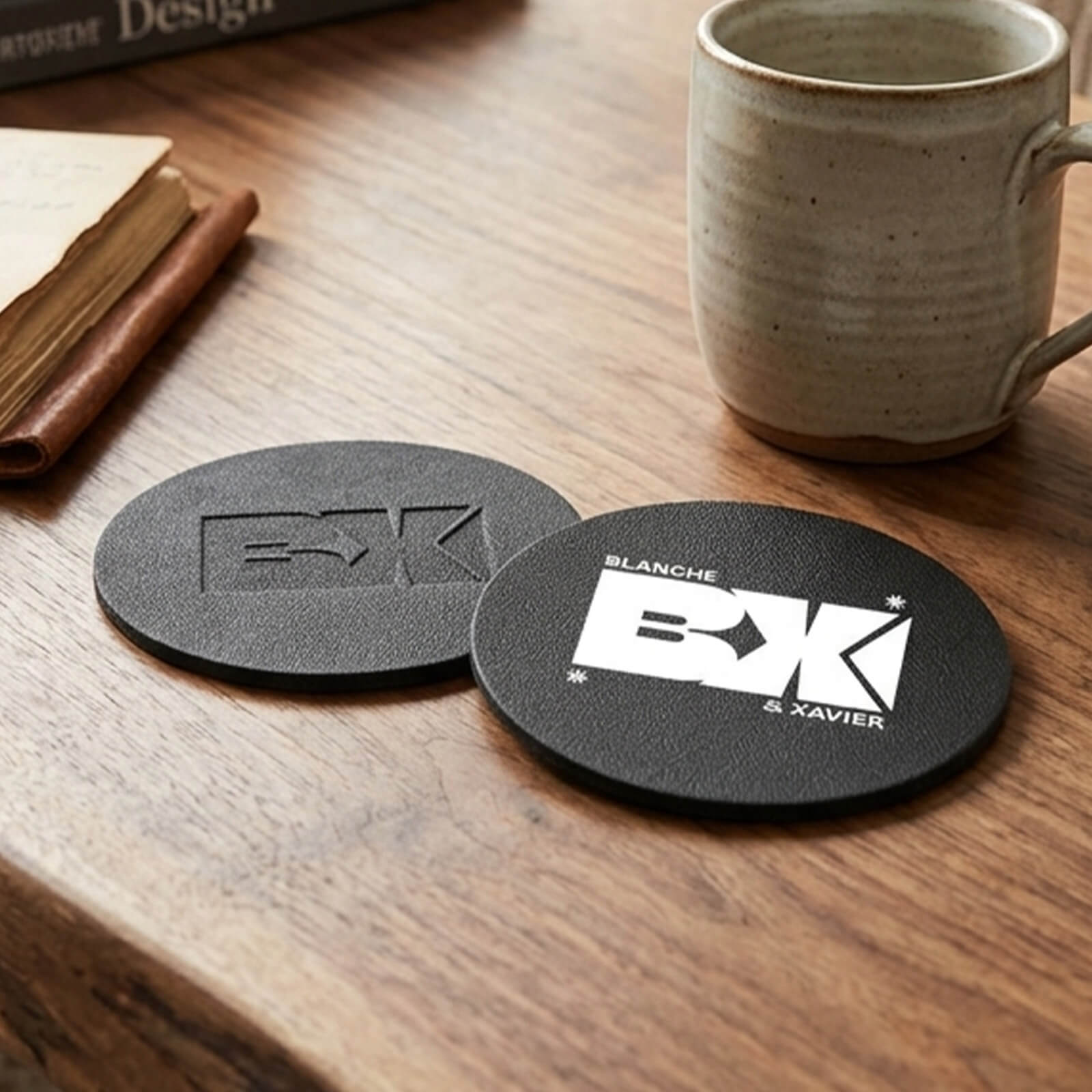 Bonded Leather Coaster
