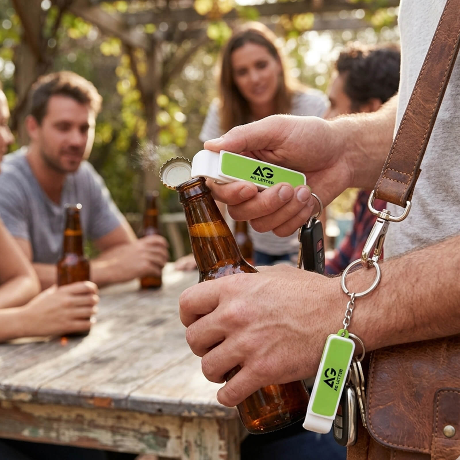 Bottle Opener/Phone Stand Key Chain