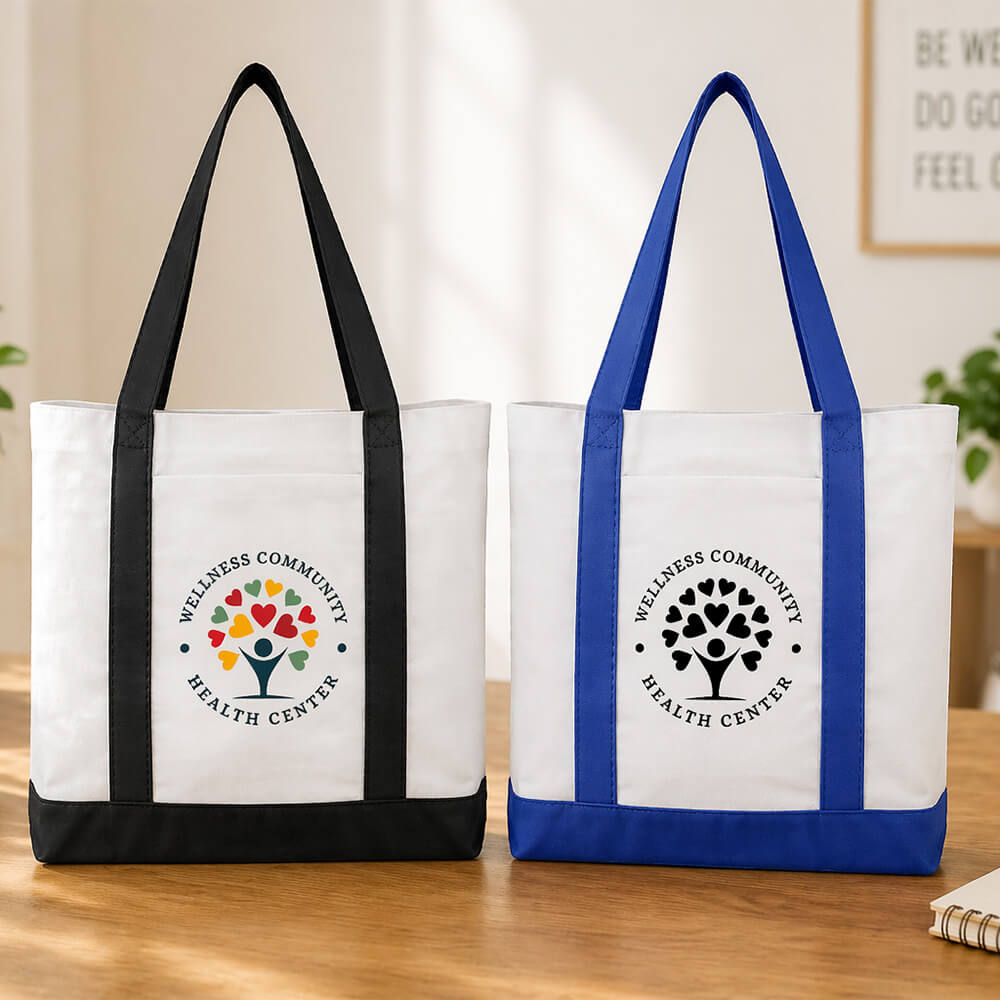 Trim-Colored Water-Resistant Tote