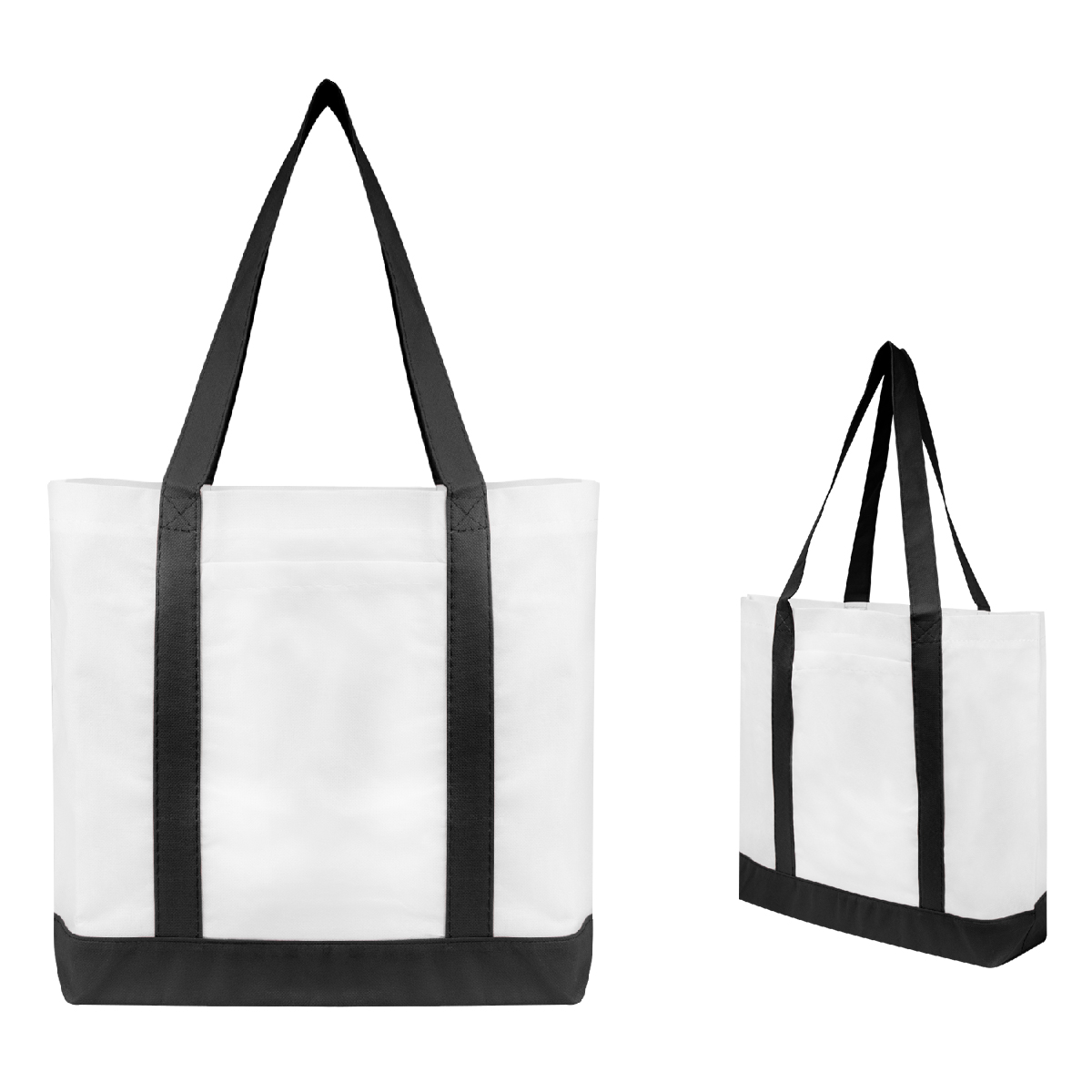 WHITE WITH BLACK