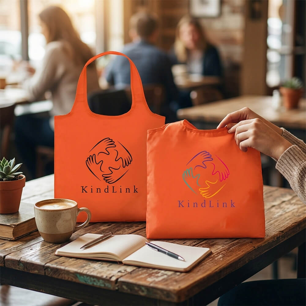 Foldable Drawstring Tote Bag