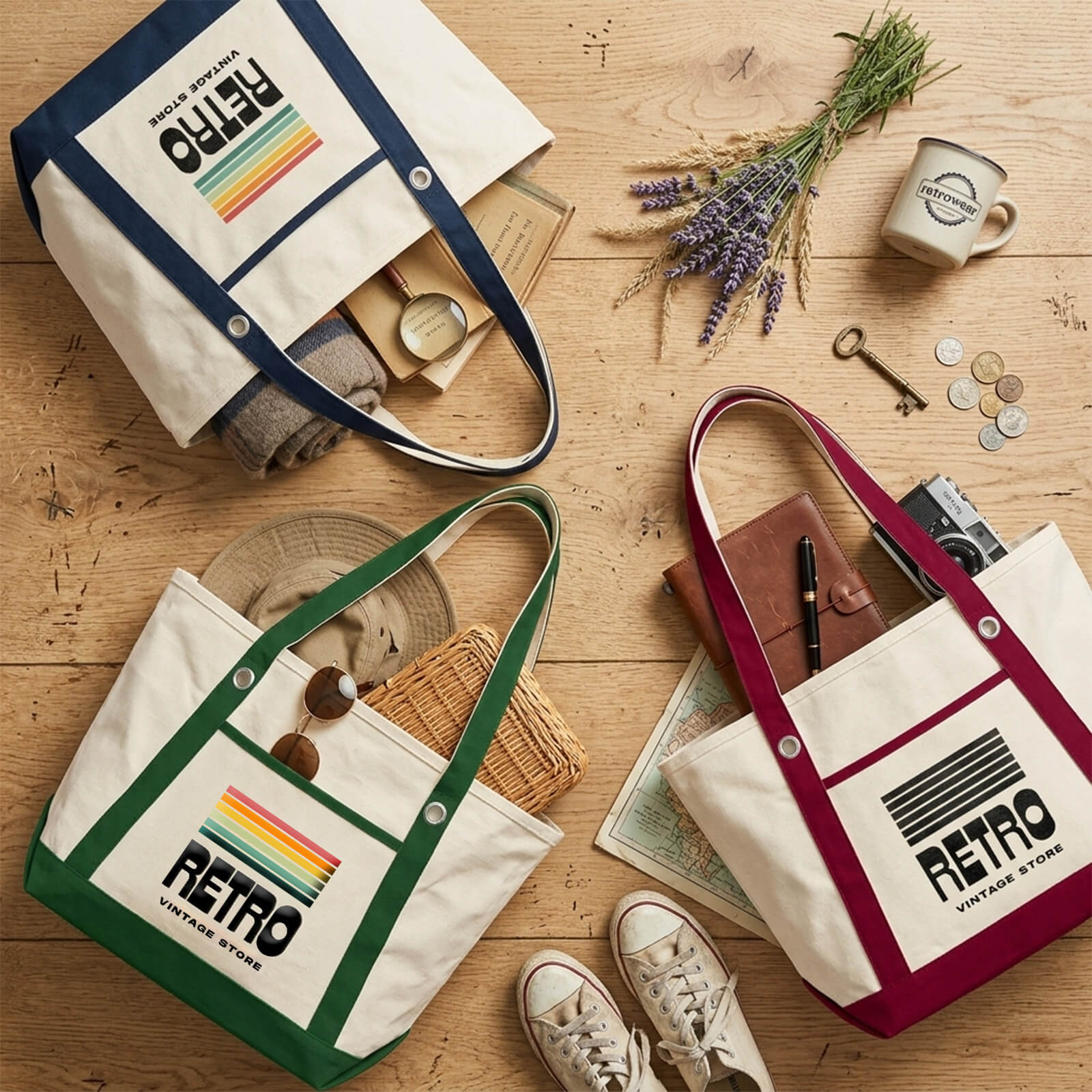 Medium Canvas Tote for Sailing