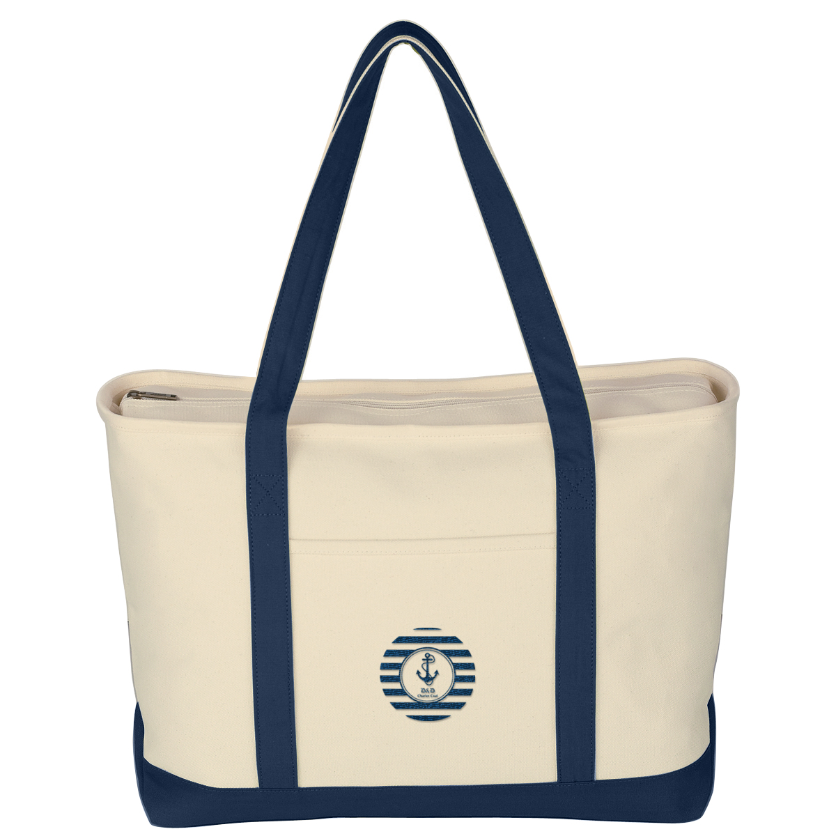 NATURAL WITH NAVY