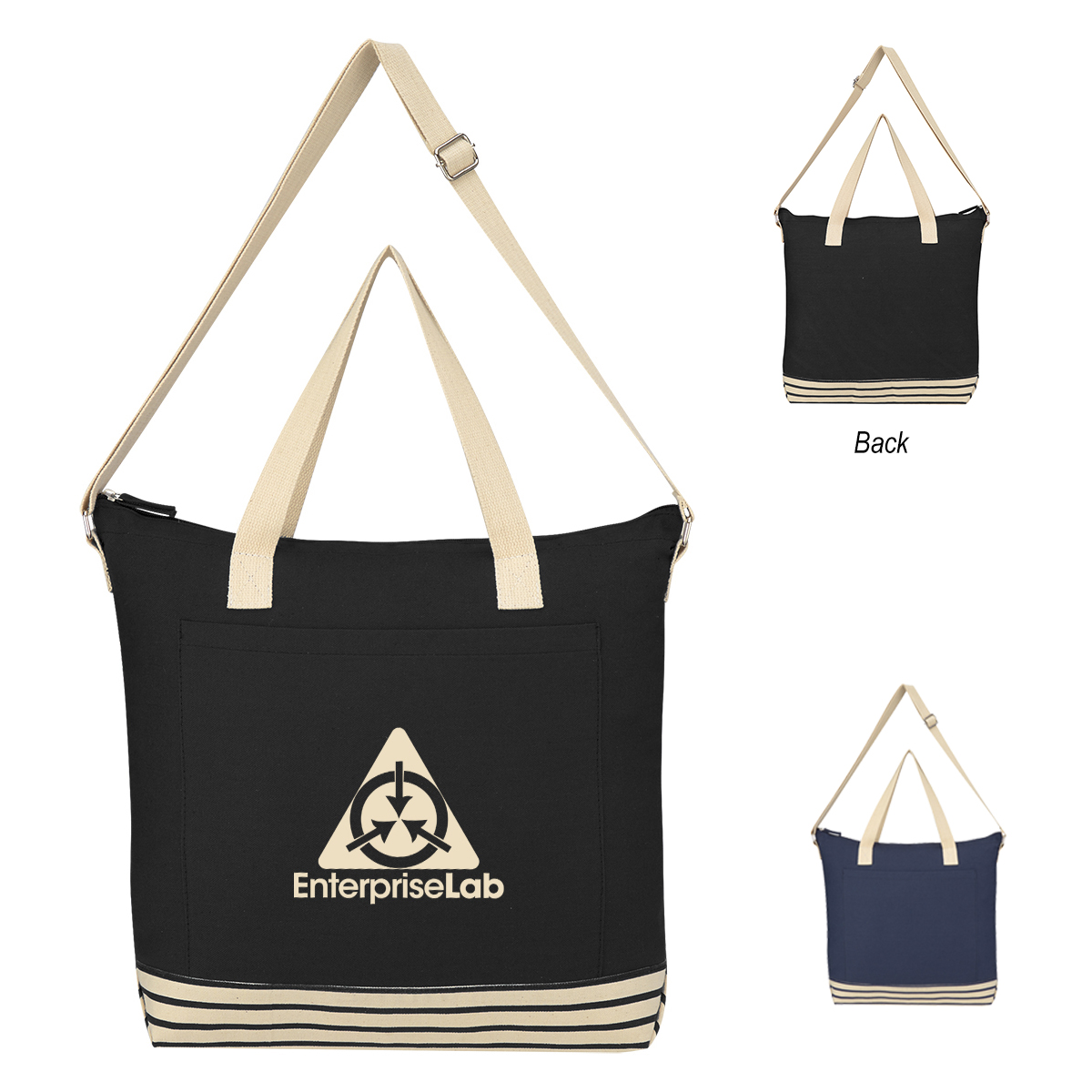 NATURAL WITH NAVY