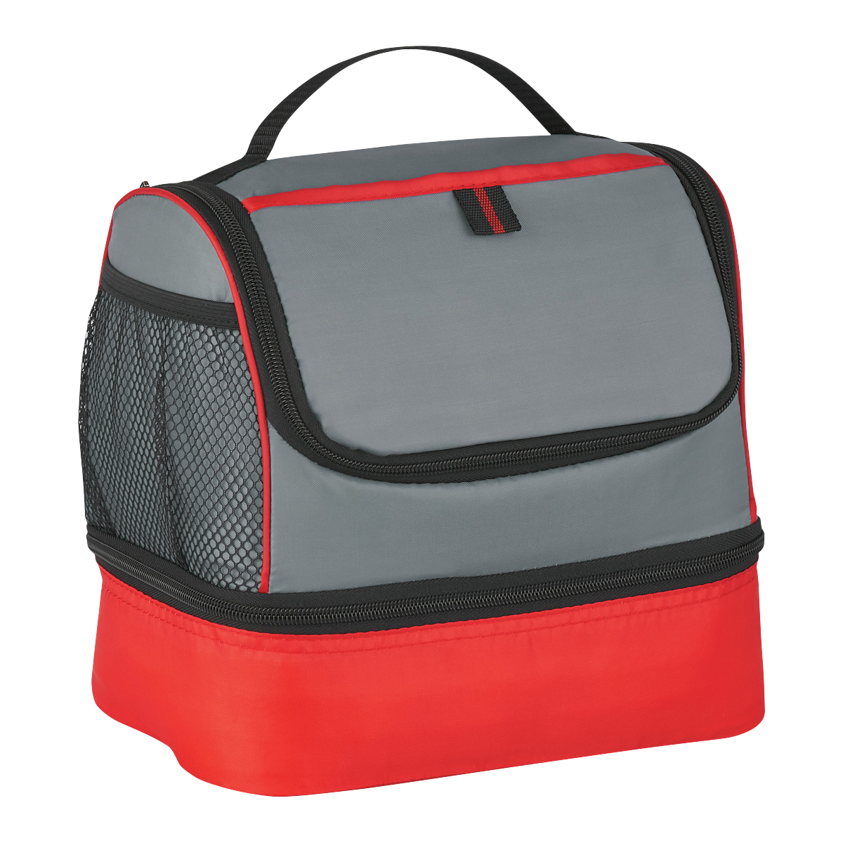 GRAY WITH RED