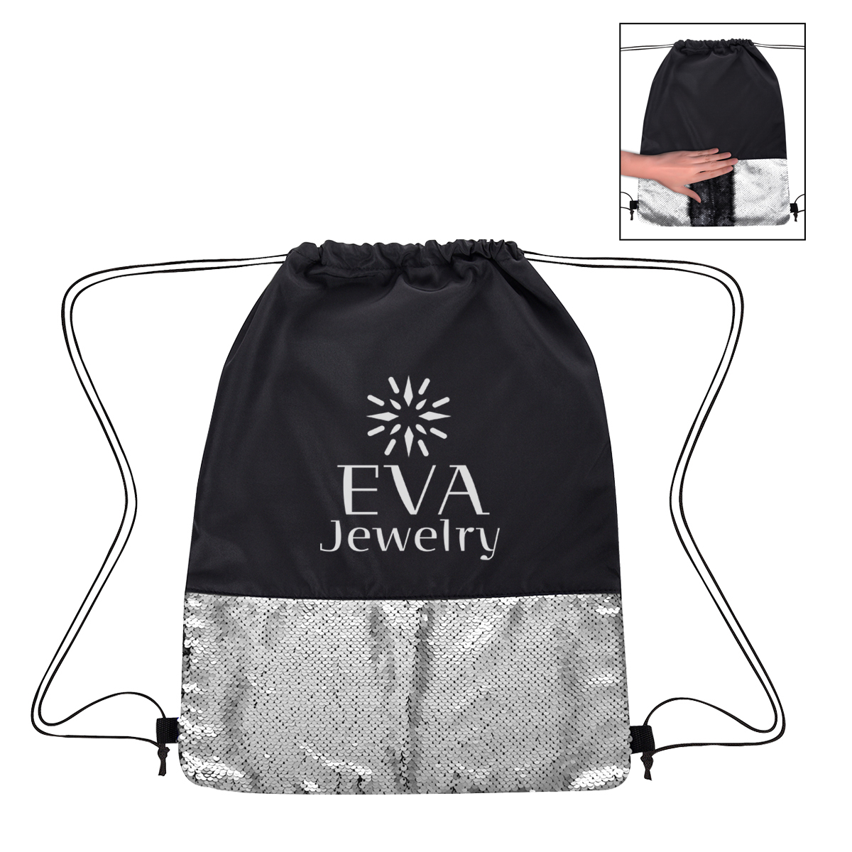 BLACK WITH SILVER