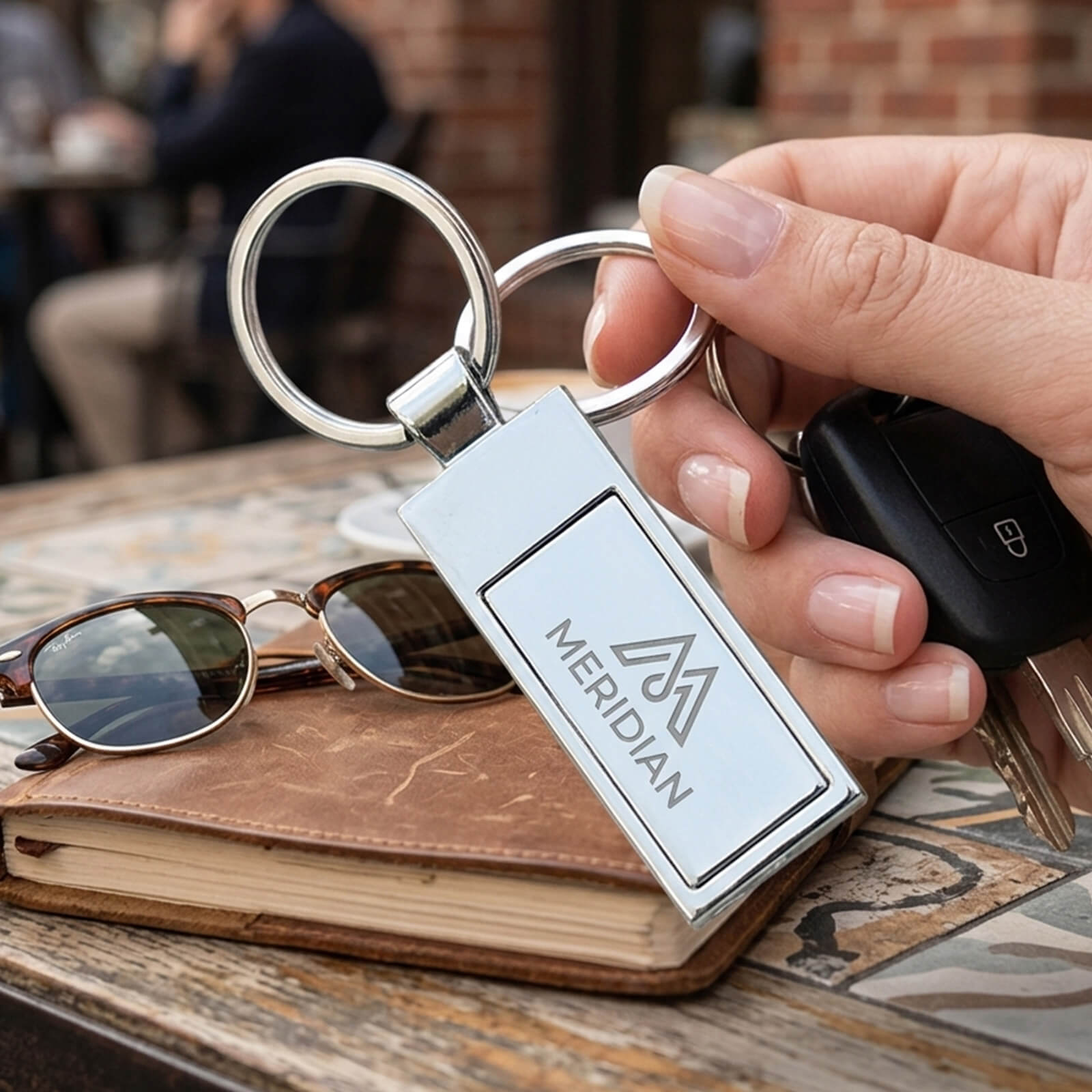 Rectangle Metal Key Tag