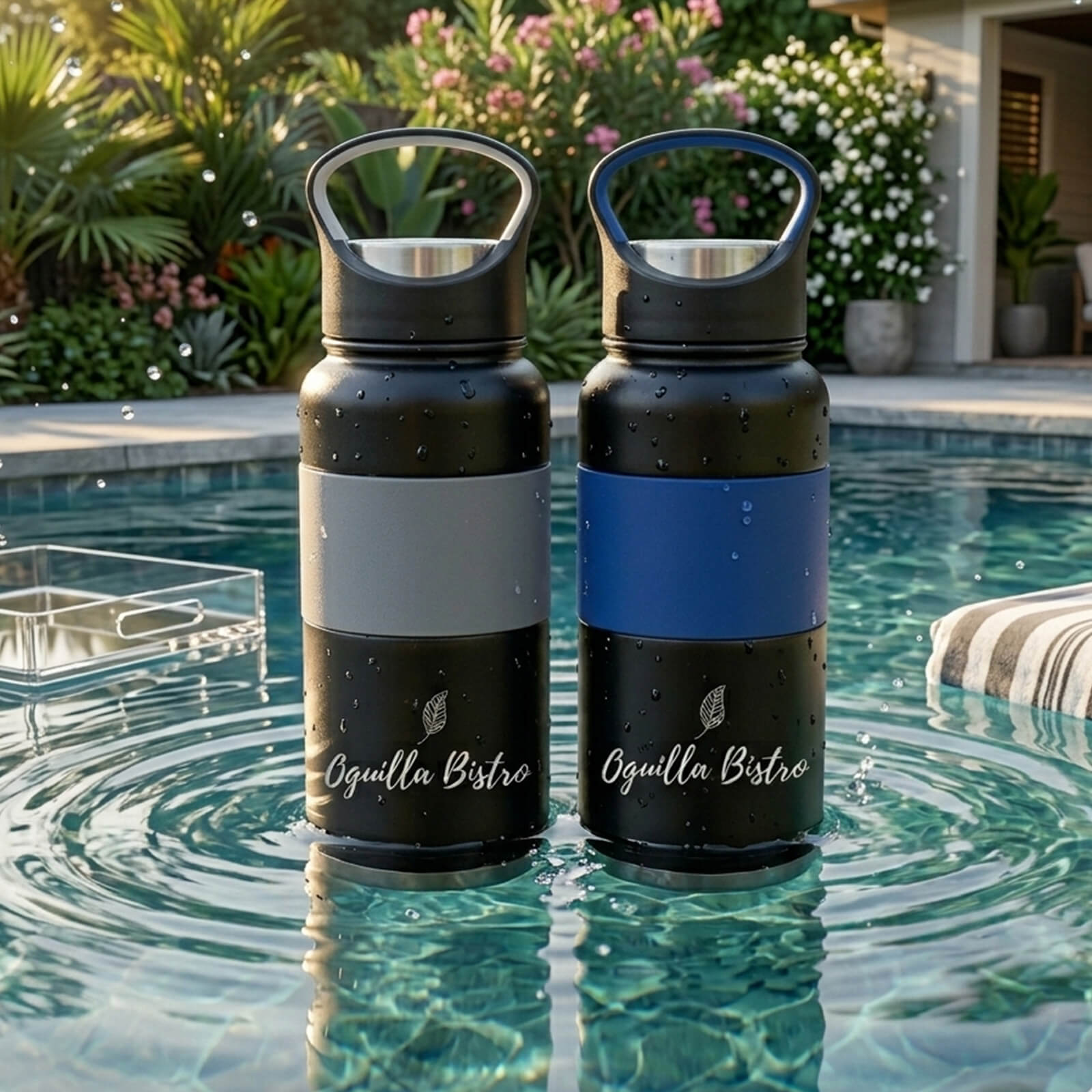 24 Oz. Floating Stainless Steel Bottle