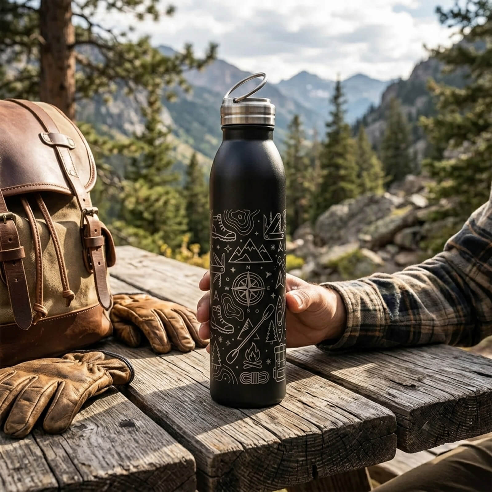 20 Oz. Full Laser Swig Life™ Stainless Steel Bottle