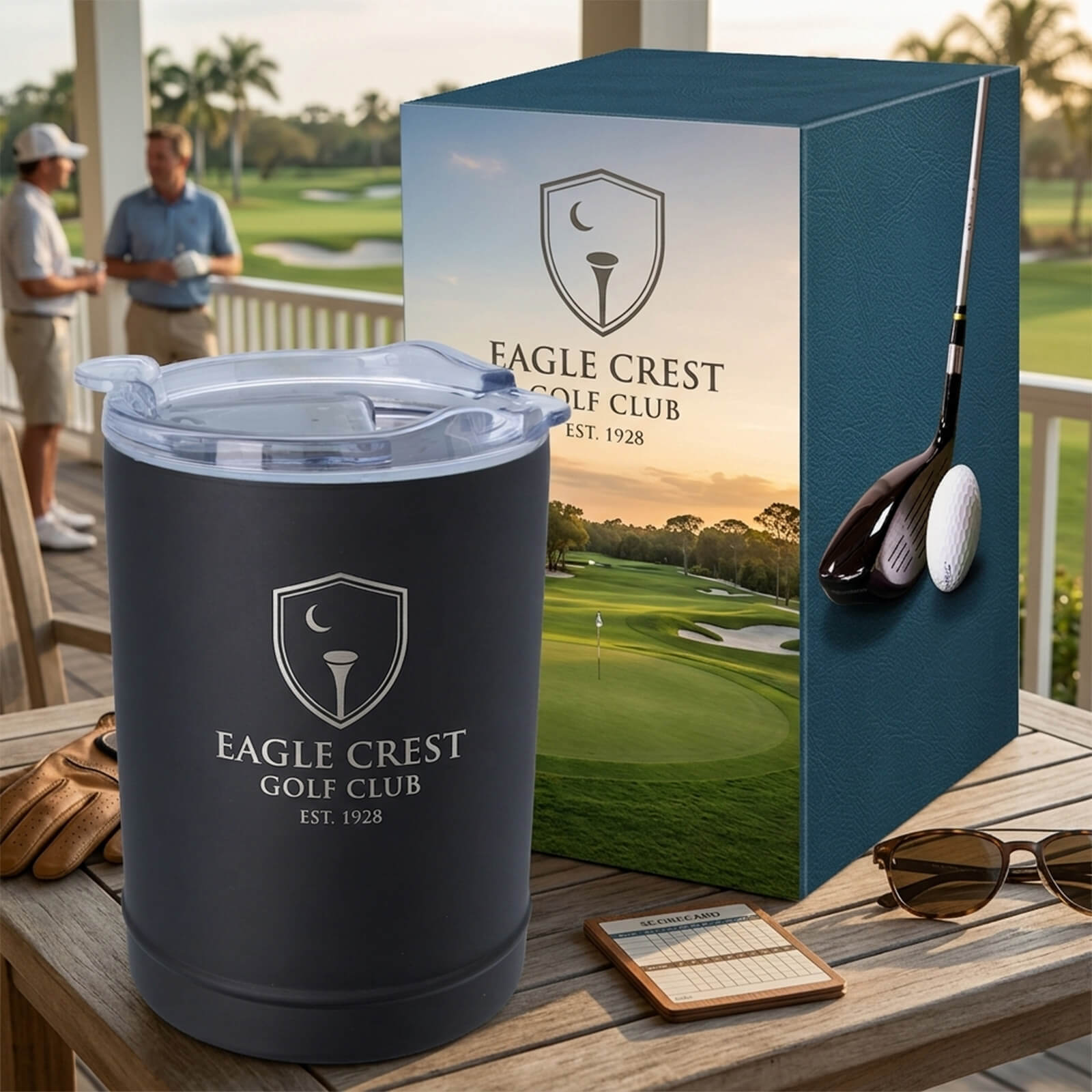 2-In-1 Copper Insulated Beverage Holder And Tumbler With Custom Box