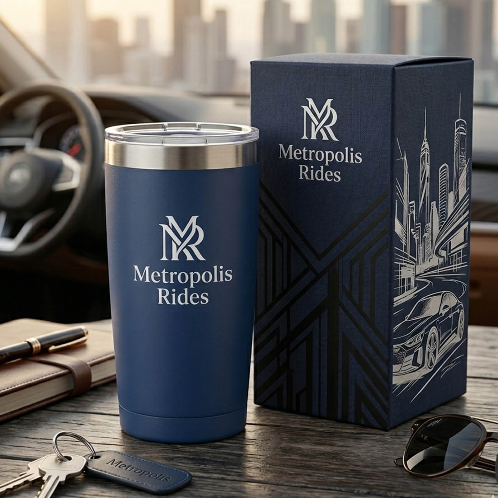 Bicolored Mountain Top Tumbler in Box